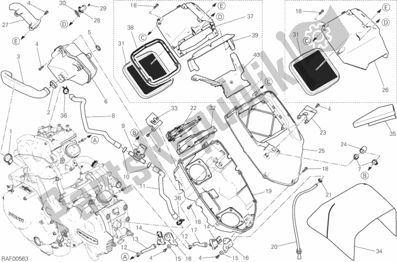 Todas las partes para Consumo de Ducati Multistrada 1200 S ABS 2016